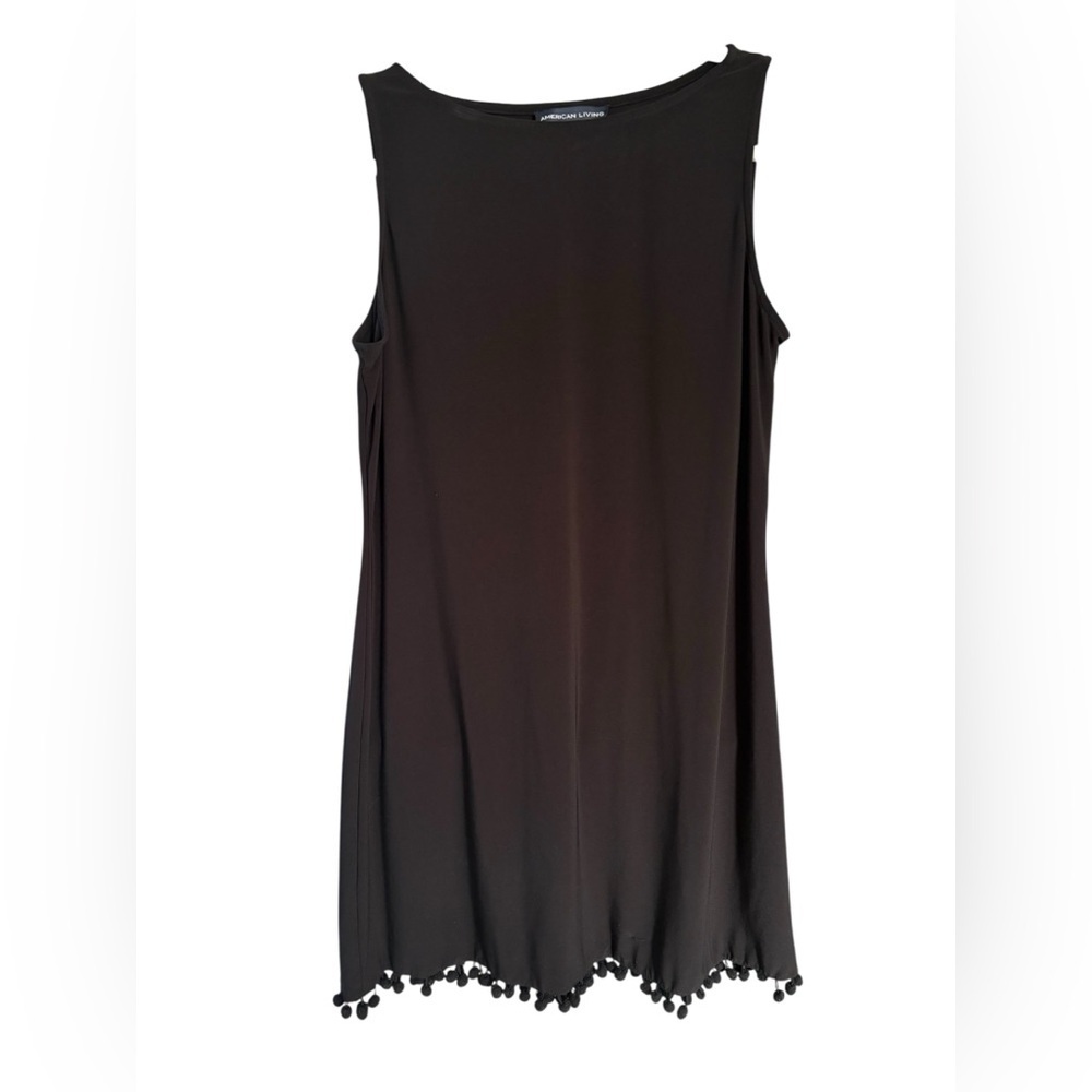 American Living Black Sleeveless Midi Dress